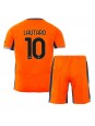 Otroški Nogometna dresi replika Inter Milan Lautaro Martinez #10 Tretji 2023-24 Kratek rokav (+ hlače)